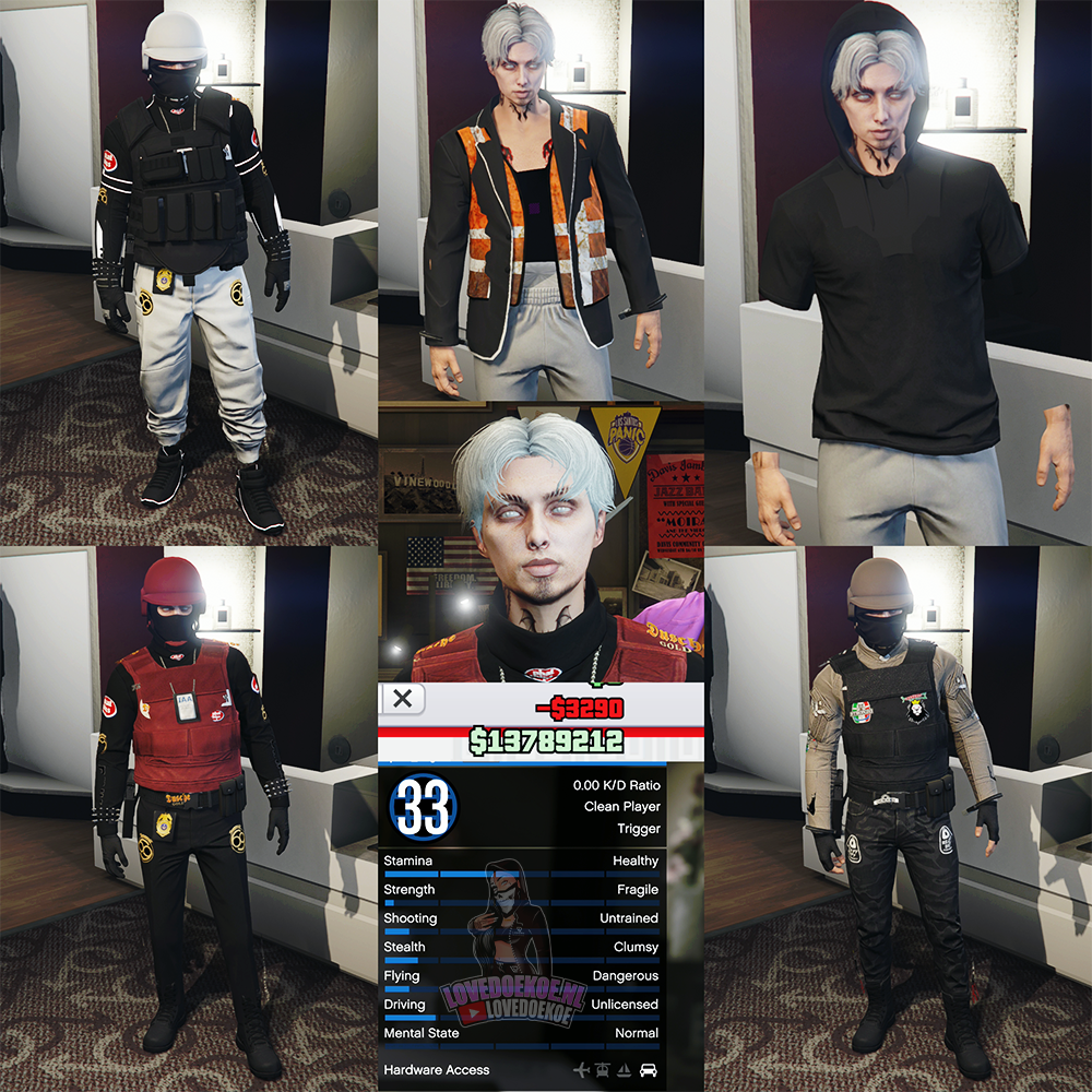 🔥 Handmade Starter Account — 🎮 Level 33, 💖 Tryhard Face, 💰 $100M, 👕 Modded Outfits, 📊 Clean K/D,🔄 Free Name Change