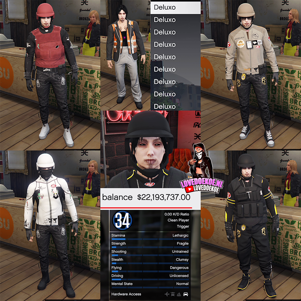 🛠️ Handmade Starter Account | 📊 Level 34 | 💵 100M Cash &amp; Cars | 💗 Aesthetic Character | 👕 Modded Outfits | 🔫 Clean K/D | ⚡ Instant Delivery
