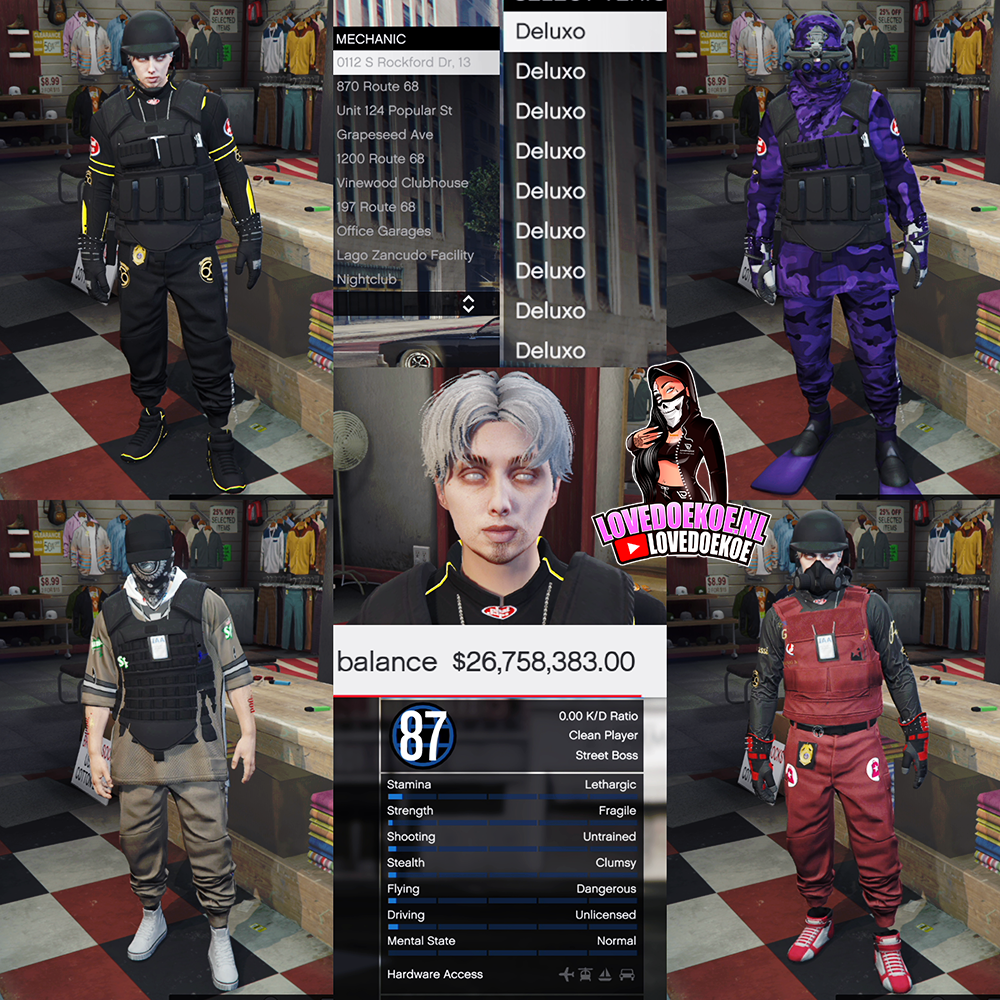🛠️ Handmade Starter Account | 📊 Level 87 | 💵 100M Cash &amp; Cars | 💗 Aesthetic Character | 👕 Modded Outfits | 🔫 Clean K/D | ⚡ Instant Delivery