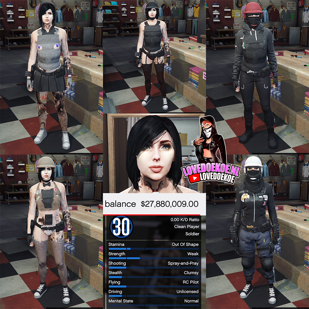 🛠️ Handmade Starter Account | 📊 Level 30 | 💵 27M Cash | 💗 Aesthetic Character | 👕 Modded Outfits | 🔫 Clean K/D | ⚡ Instant Delivery