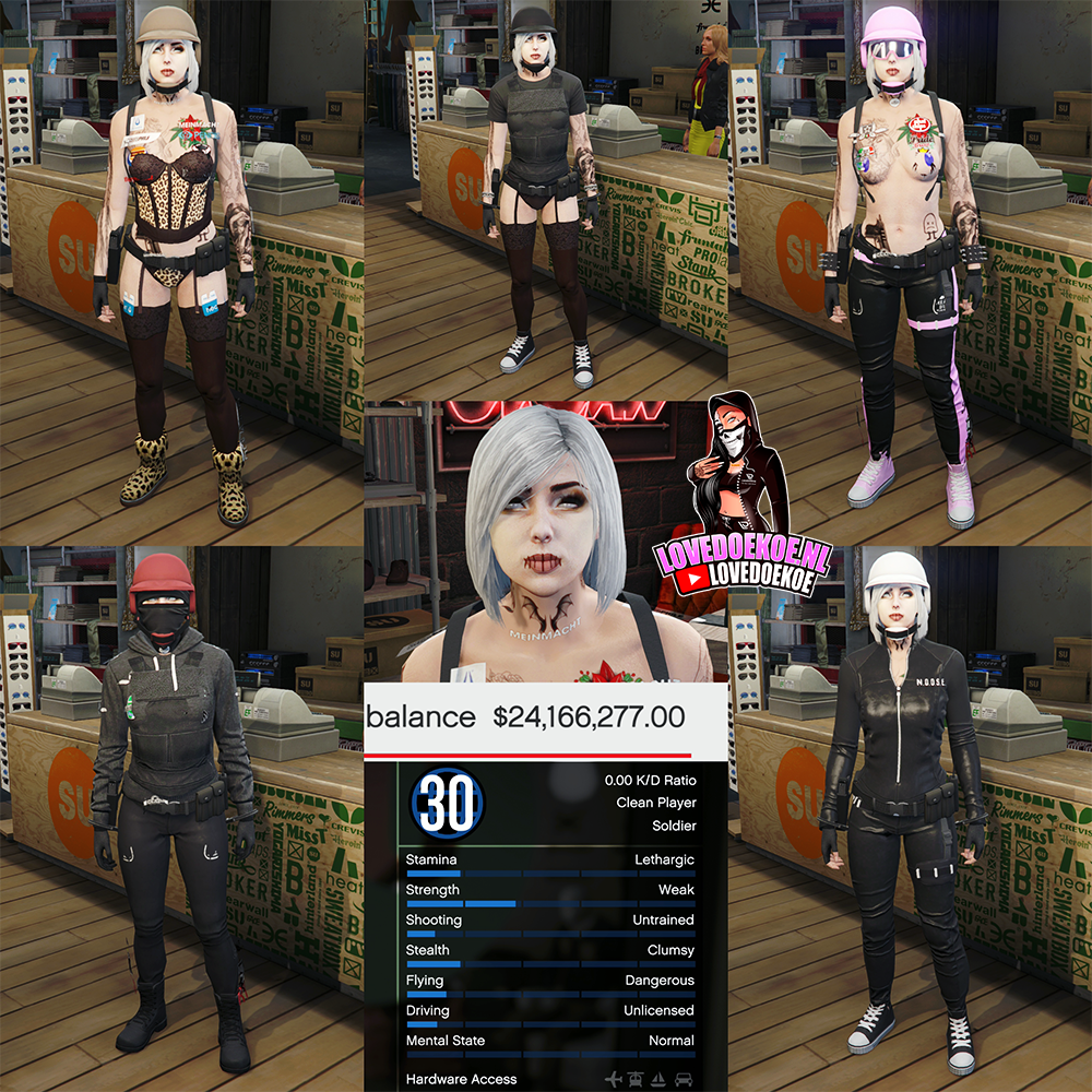 🛠️ HANDMADE STARTER ACCOUNT | 📊 LEVEL 30 | 💵 24M CASH | 💗 AESTHETIC CHARACTER | 👕 MODDED OUTFITS | 🔫 CLEAN K/D