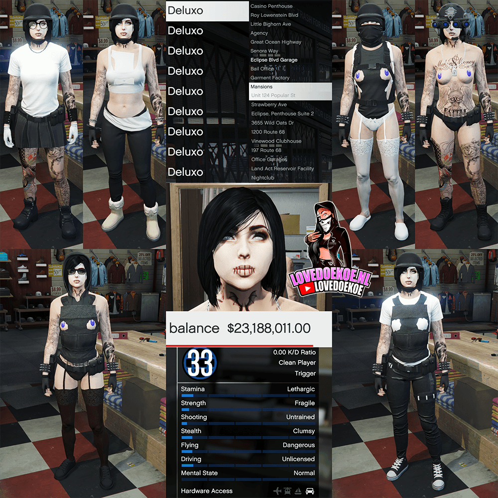 HANDMADE STARTER ACCOUNT 💗 LEVEL 33 • 100 MILLION • PROPERTIES • AESTHETIC CHARACTER • MODDED OUTFITS • CLEAN K/D