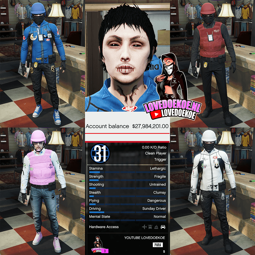 HANDMADE STARTER ACCOUNT 🖤 LEVEL 31 • 100 MILLION • PROPERTIES • AESTHETIC CHARACTER • MODDED OUTFITS • MODDED CARS • CLEAN K/D