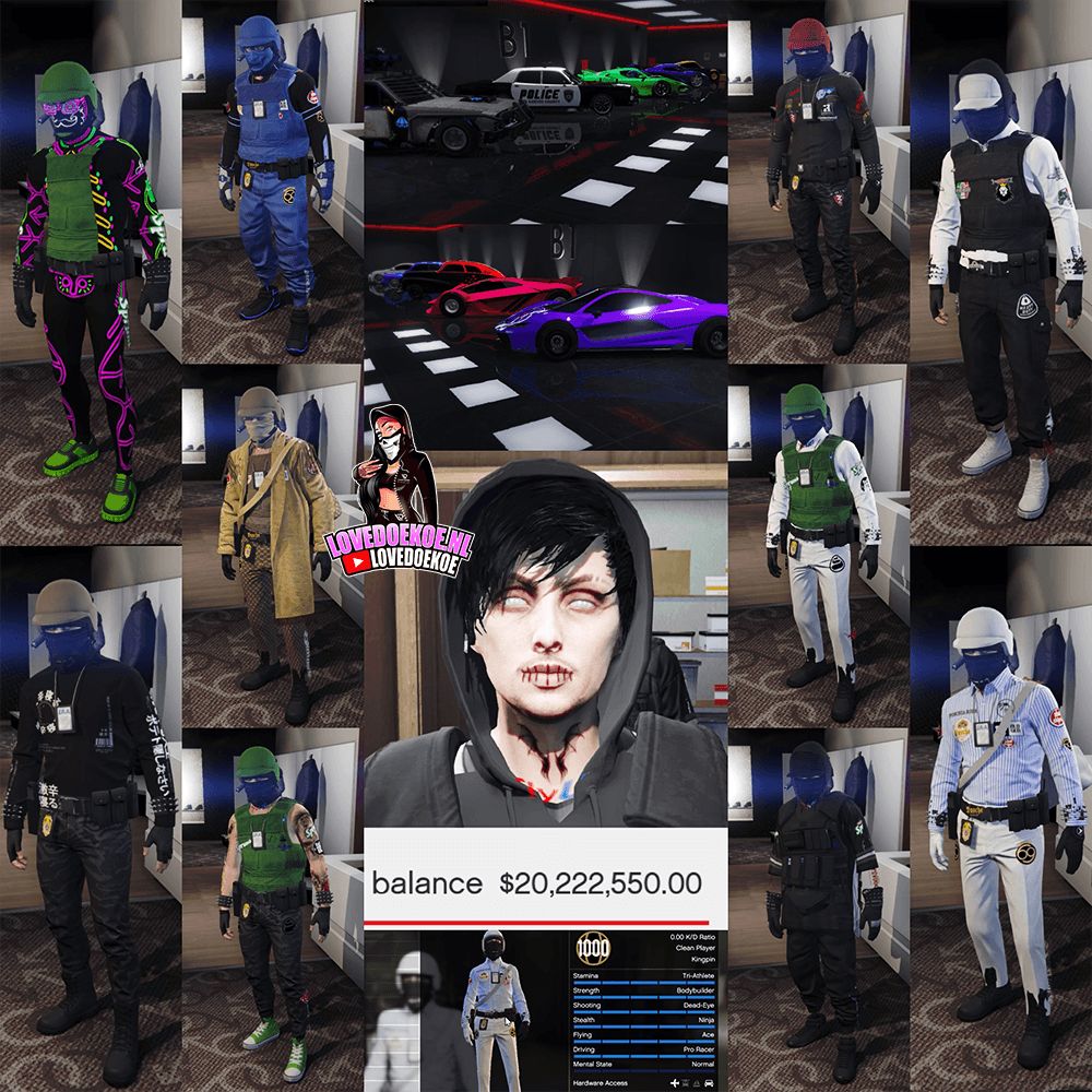 LEVEL 1000 ACCOUNT: FAST RUN • 20M CASH • MODDED OUTFITS • MODDED CARS • FACEPAINTS • ALL UNLOCKS • UPGRADED PROPERTIES • FULLY STACKED &amp; MORE 💙