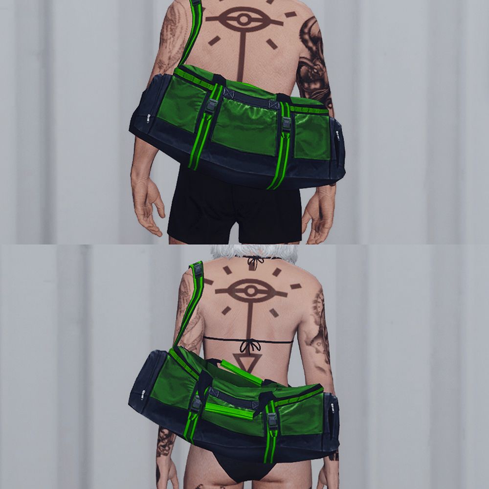 GREEN DUFFELBAG