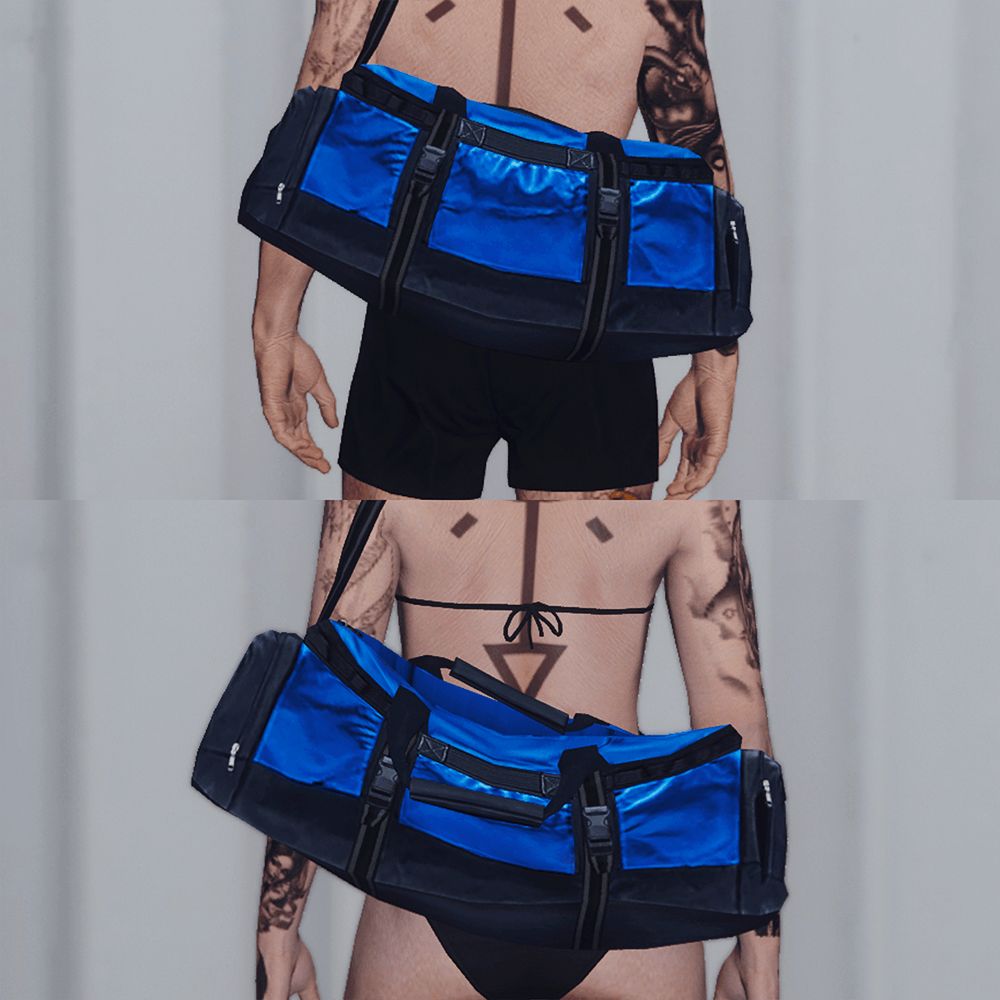 BLUE DUFFELBAG
