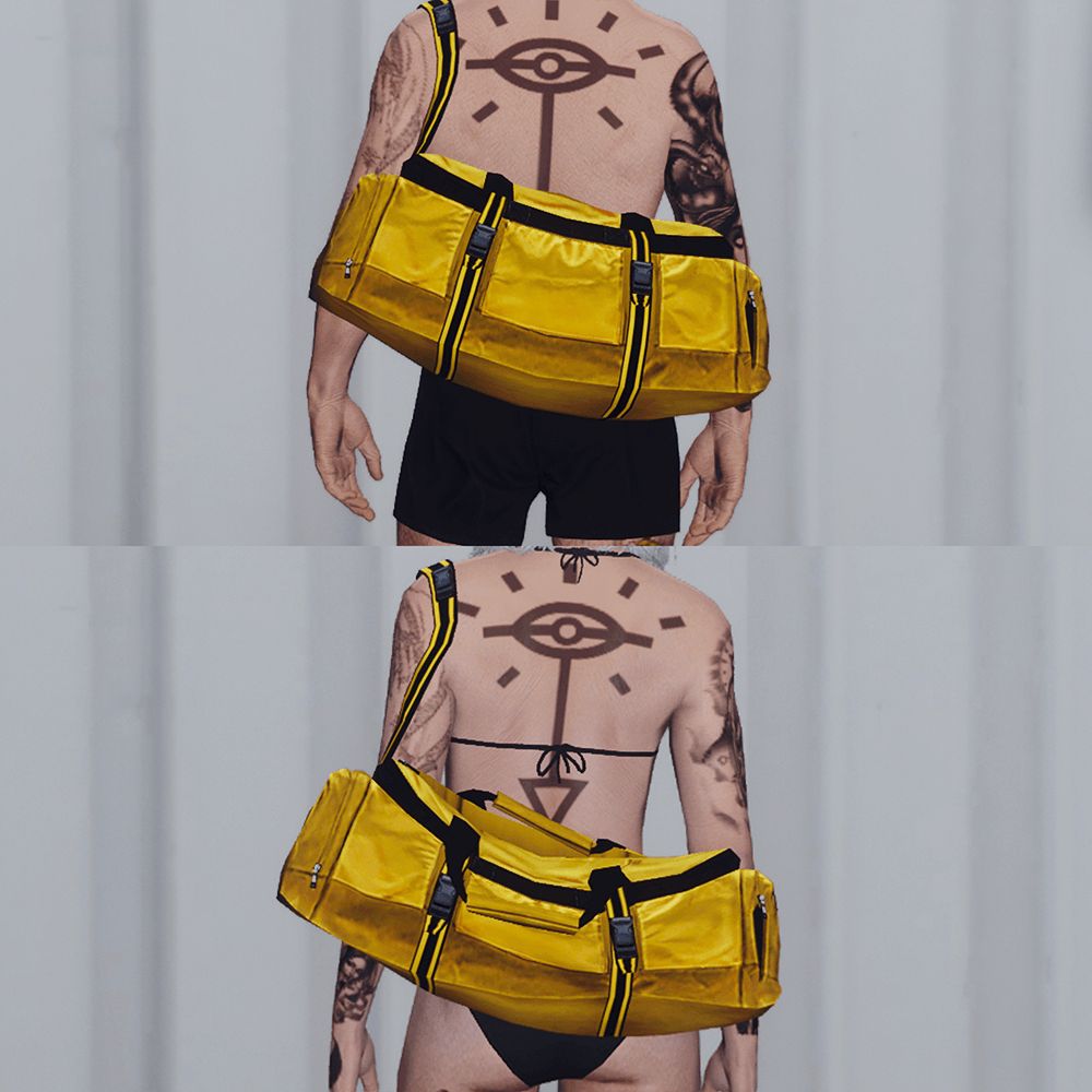 YELLOW DUFFELBAG