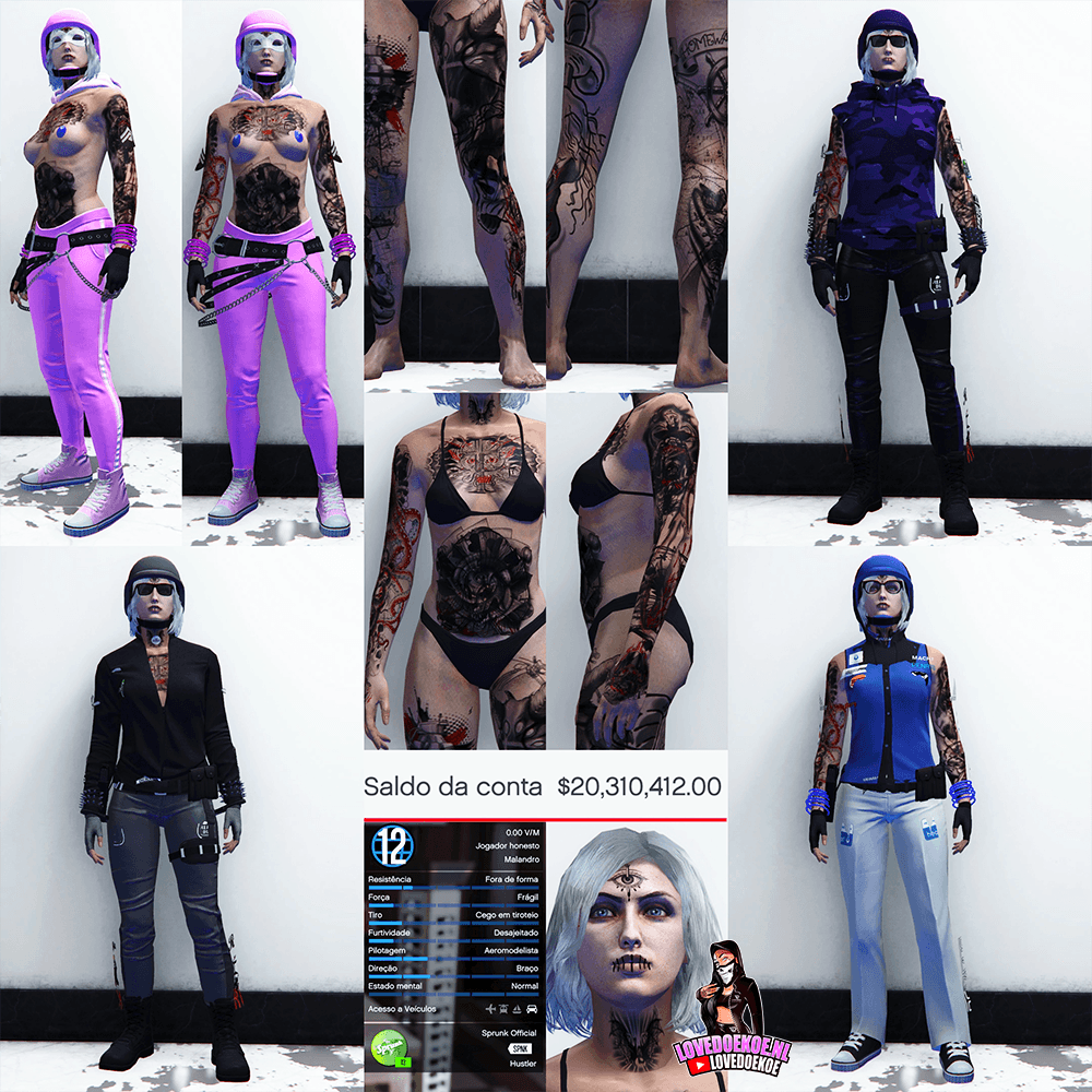 STARTER ACCOUNT👸🩷LEVEL 12 • 20 MILLION • AESTHETIC CHARACTER • STACKED TATTOOS • MODDED OUTFITS • PROPERTIES • CLEAN K/D & MORE STARTER ACCOUNT👸🩷LEVEL 12 • 20 MILLION • AESTHETIC CHARACTER • STACKED TATTOOS • MODDED OUTFITS • PROPERTIES • CLEAN K/D & MORE