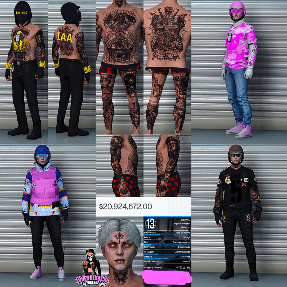 STARTER ACCOUNT🖤 LEVEL 13 • 20 MILLION • AESTHETIC CHARACTER • STACKED TATTOOS • MODDED OUTFITS • SPECIAL UNLOCKS • PROPERTIES &amp; MORE