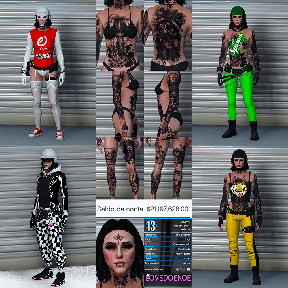 STARTER ACCOUNT🩷 LEVEL 13 • 21 MILLION • AESTHETIC CHARACTER • STACKED TATTOOS • MODDED OUTFITS • SPECIAL UNLOCKS • PROPERTIES &amp; MORE