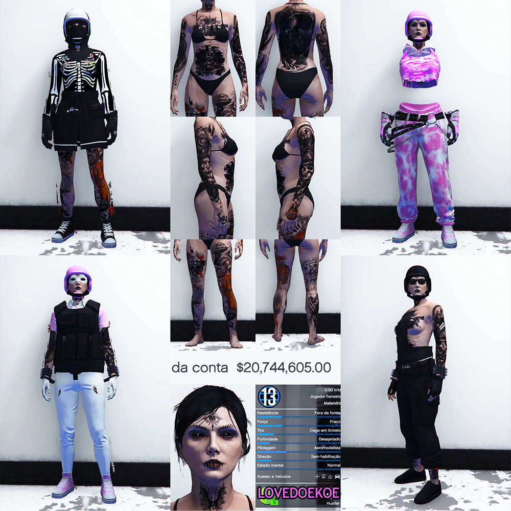 STARTER ACCOUNT🩷 LEVEL 13 • 20 MILLION • AESTHETIC CHARACTER • STACKED TATTOOS • MODDED OUTFITS • SPECIAL UNLOCKS • PROPERTIES &amp; MORE
