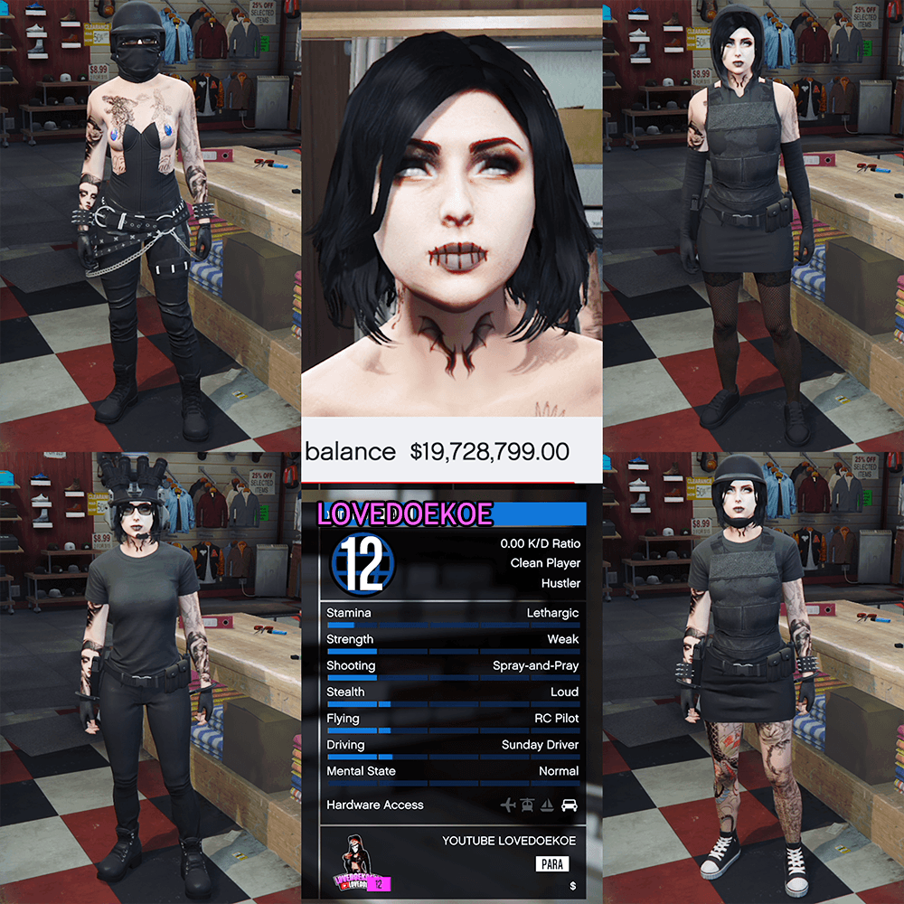 BABY ACCOUNT🖤  LEVEL 12 • 19 MILLION • AESTHETIC CHARACTER • MODDED OUTFITS • CLEAN K/D &amp; MORE