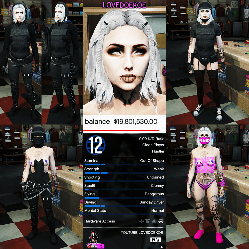 BABY ACCOUNT🖤 LEVEL 12 • 19 MILLION • AESTHETIC CHARACTER • MODDED OUTFITS • CLEAN K/D &amp; MORE