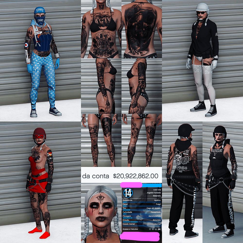 STARTER ACCOUNT🩷 LEVEL 14 • 20 MILLION • AESTHETIC CHARACTER • STACKED TATTOOS • MODDED OUTFITS • SPECIAL UNLOCKS • PROPERTIES &amp; MORE