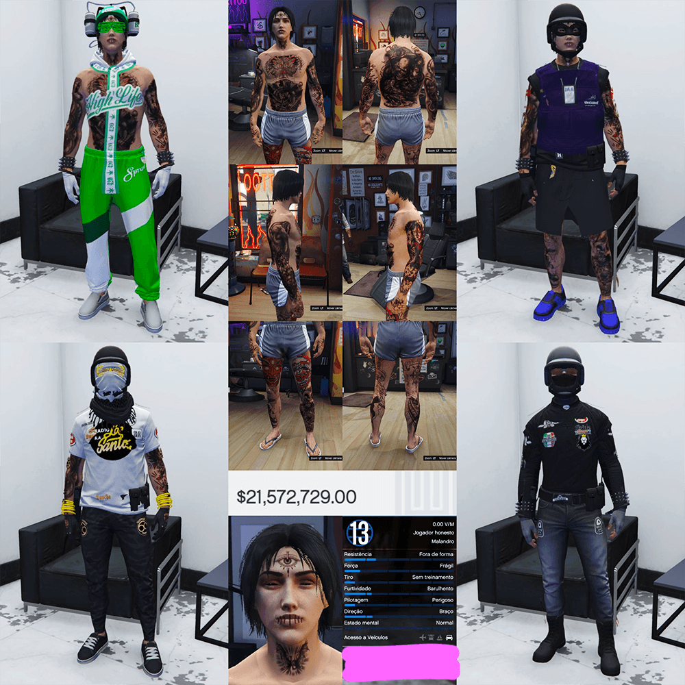 STARTER ACCOUNT🖤 LEVEL 13 • 21 MILLION • AESTHETIC CHARACTER • STACKED TATTOOS • MODDED OUTFITS • SPECIAL UNLOCKS • PROPERTIES &amp; MORE