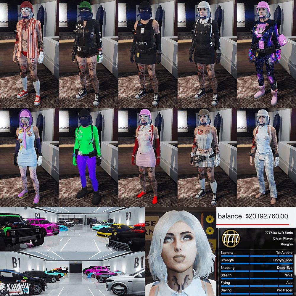 QUEEN ACCOUNT 🩷 • LEVEL 7777 • K/D 7777.00 • MAX STATS • FAST RUN • $20M CASH • OUTFITS • VEHICLES • FACEPAINTS • ALL UNLOCKS • ALL PROPERTIES • FULLY STACKED &amp; MORE