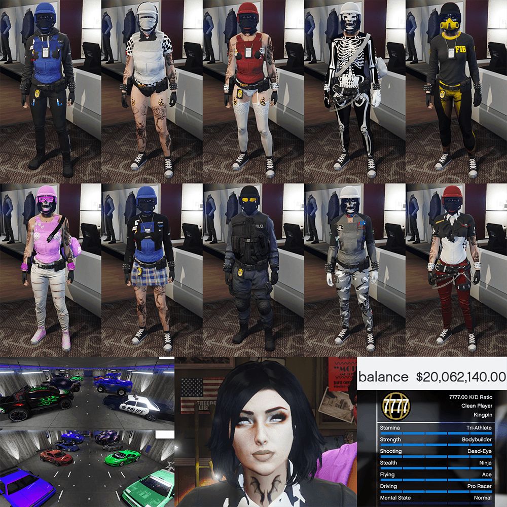 QUEEN ACCOUNT 🩷 • LEVEL 7777 • K/D 7777.00 • MAX STATS • FAST RUN • $20M CASH • OUTFITS • VEHICLES • FACEPAINTS • ALL UNLOCKS • PROPERTIES • FULLY STACKED &amp; MORE