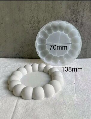 Bubble Round Coaster Silicone Mold