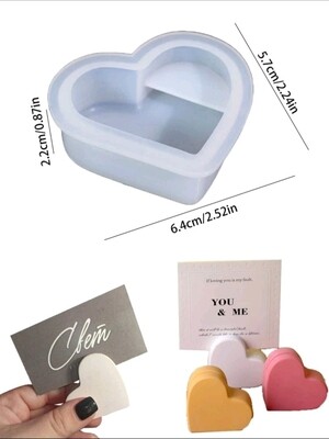 Heart Card Holder Silicone Mold