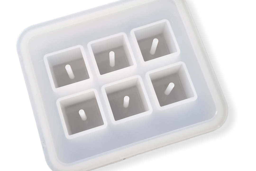 Pandora Style Square Bead Silicone Mold (16mm)