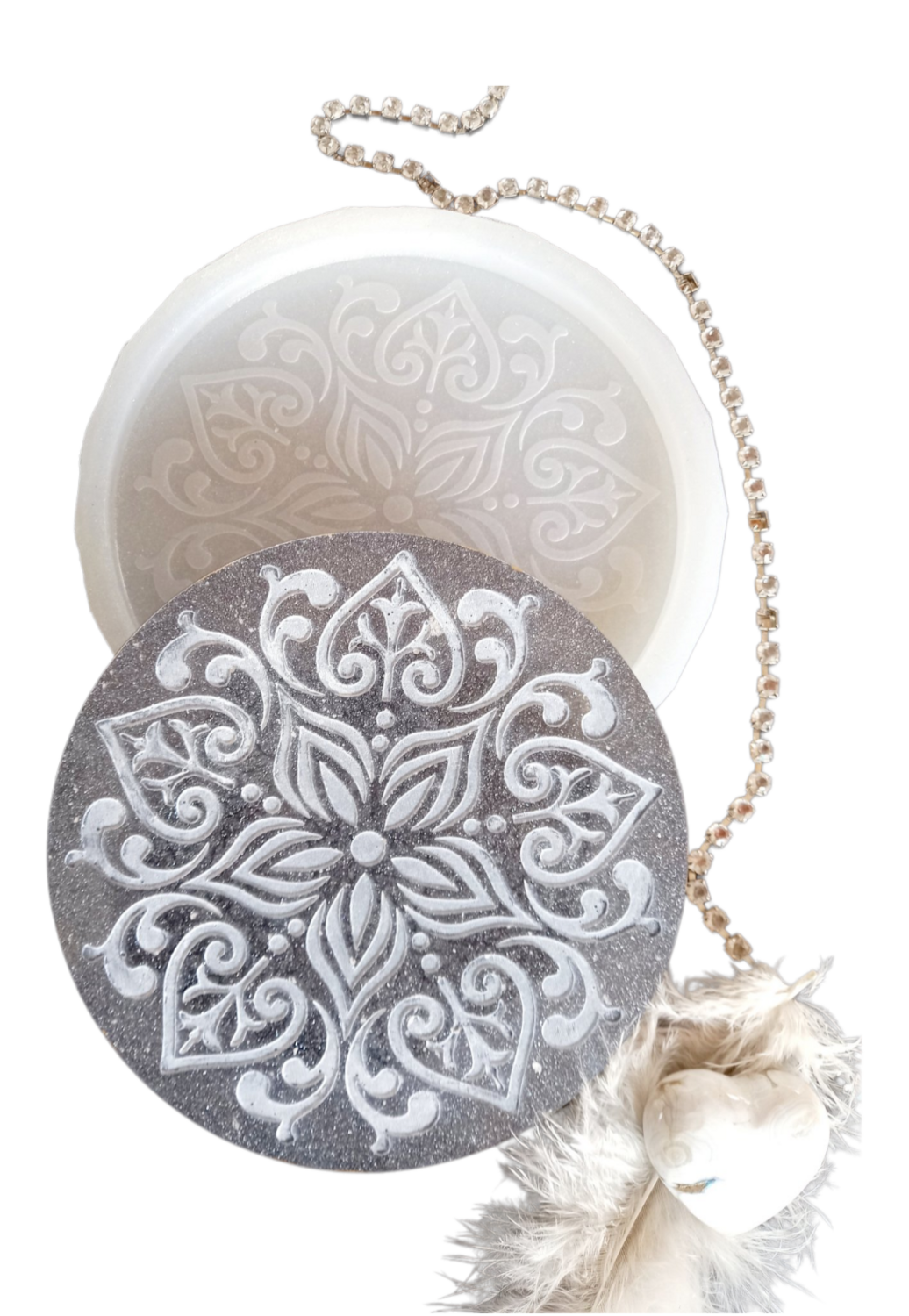 Lace Flower Coaster Silicone Mold