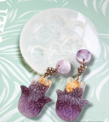 Hamsa Hand Earring Silicone Mold
