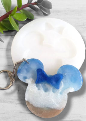 Mickey Minnie Silicone Mold with bow