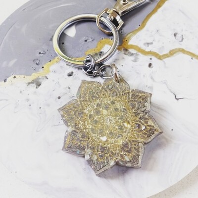 Mandala Keychain Silicone Mold 
