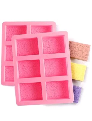 Flower Detail Soap Silicone Mold