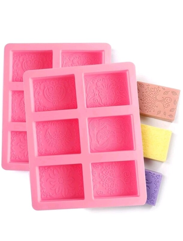 Flower Detail Soap Silicone Mold