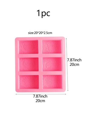 Flower Detail Soap Silicone Mold