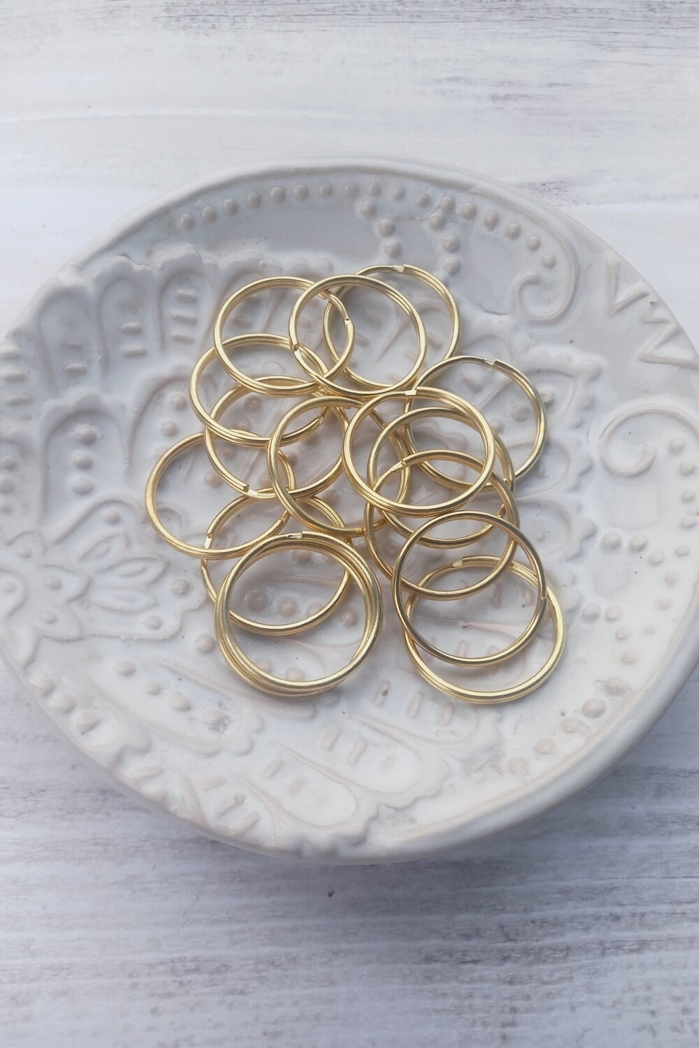 Split Keyring 20mm / gold (20 pieces)