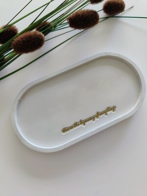 Oval Design Concrete Tray