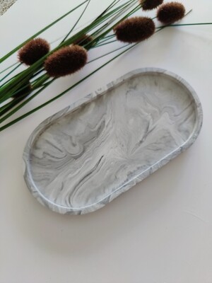 Oval Design Concrete Tray