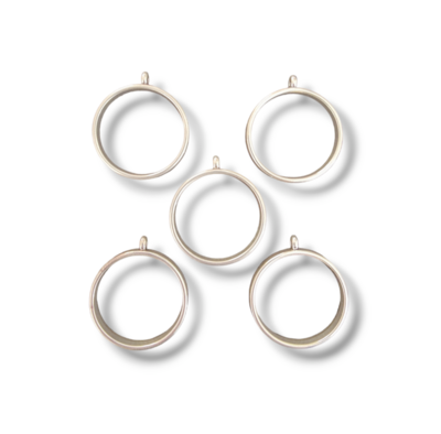 Round Open Bezels (5pcs)