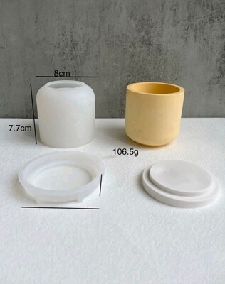Round Jar Silicone Mold