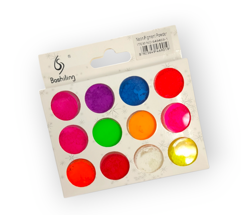Mixed Neon Coloured Powders