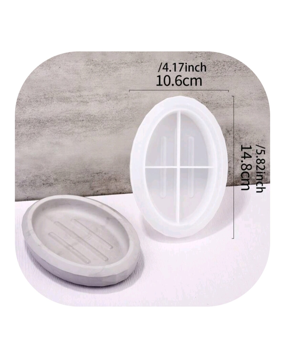 Oval Soap Dish Silicone Mold