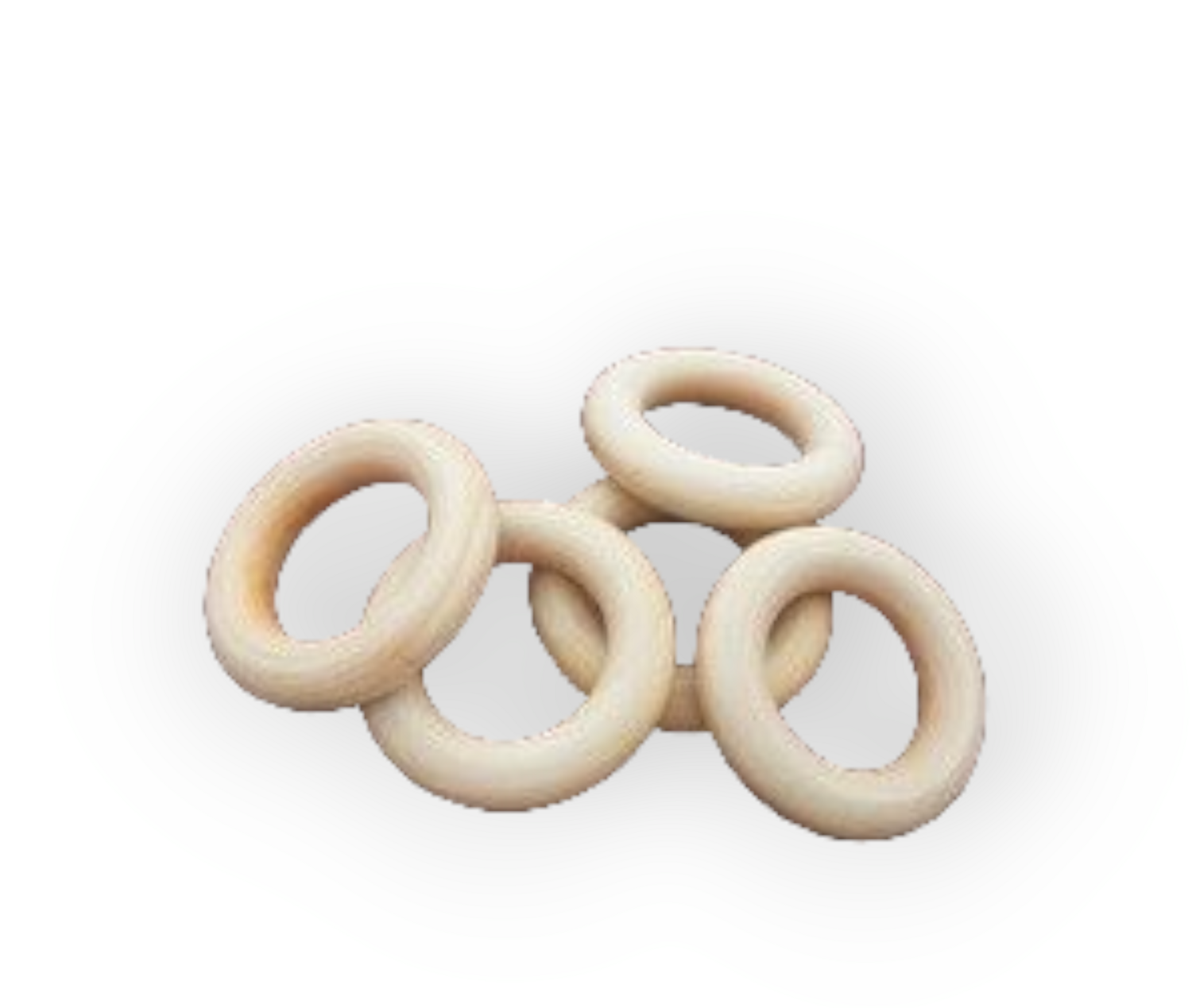 DIY Craft Wooden Rings 40mm (7pcs)
