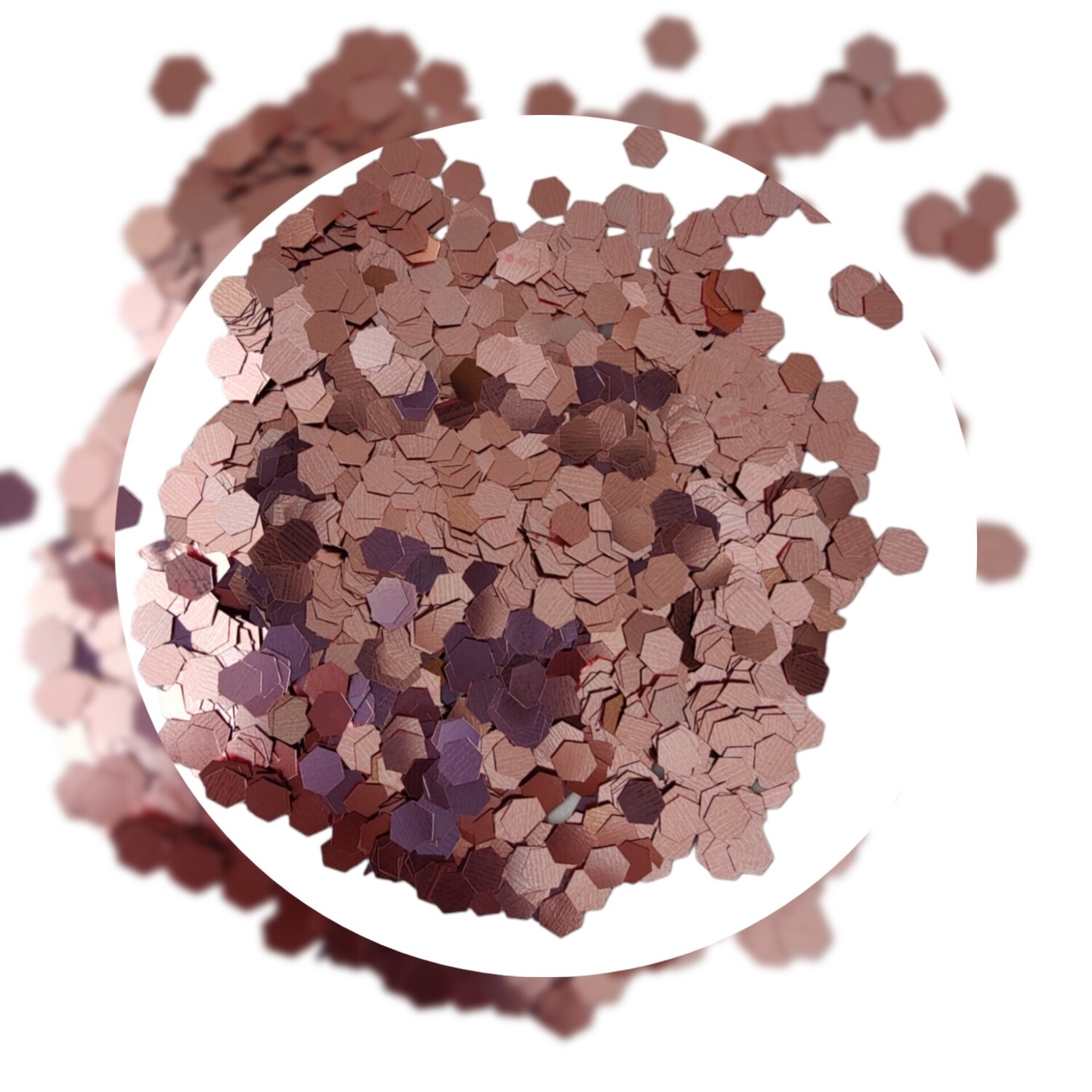 Rose Pink Hexagon Holographic Glitter (5g)