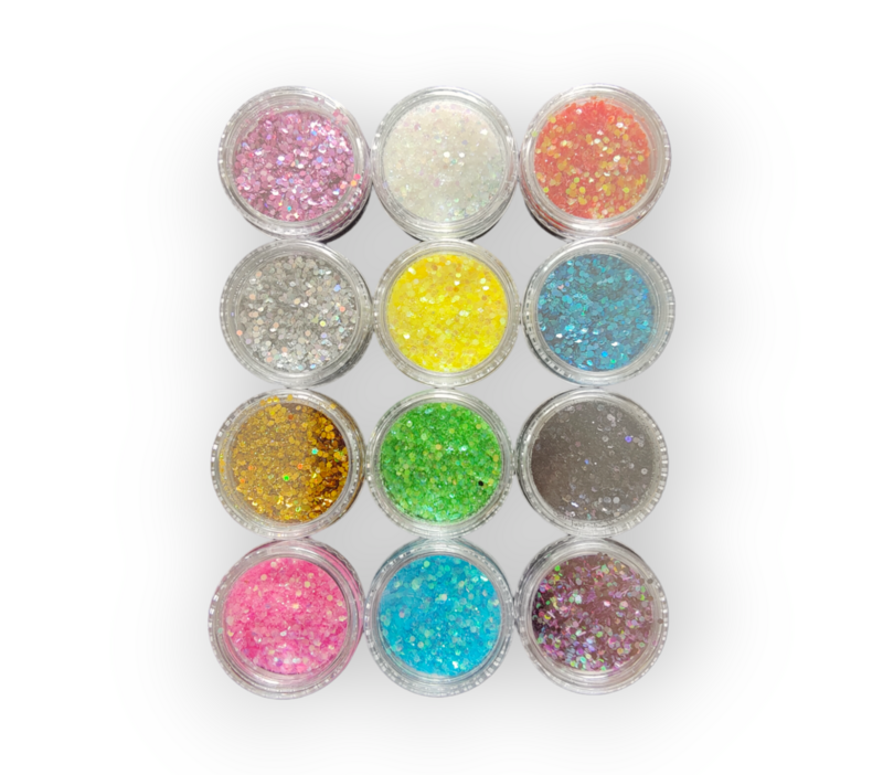 Mixed Coloured Glitter Pack