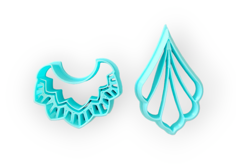Modern Polymer Clay Cutters (2pcs)