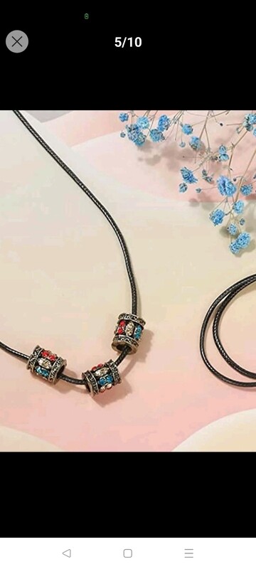 Cream Waxed Necklace Cord (5pcs)