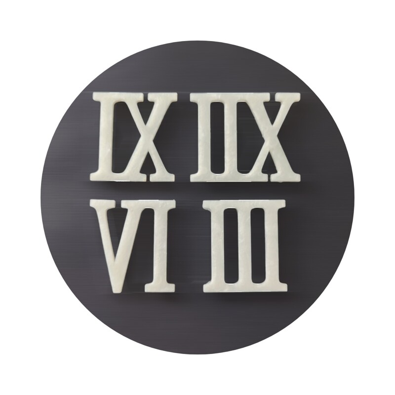 Resin Clock Numbers (4pcs)
