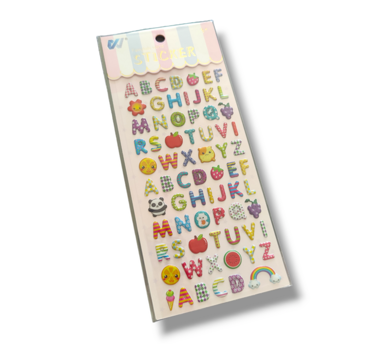 Puffy Mini Alphabet Stickers