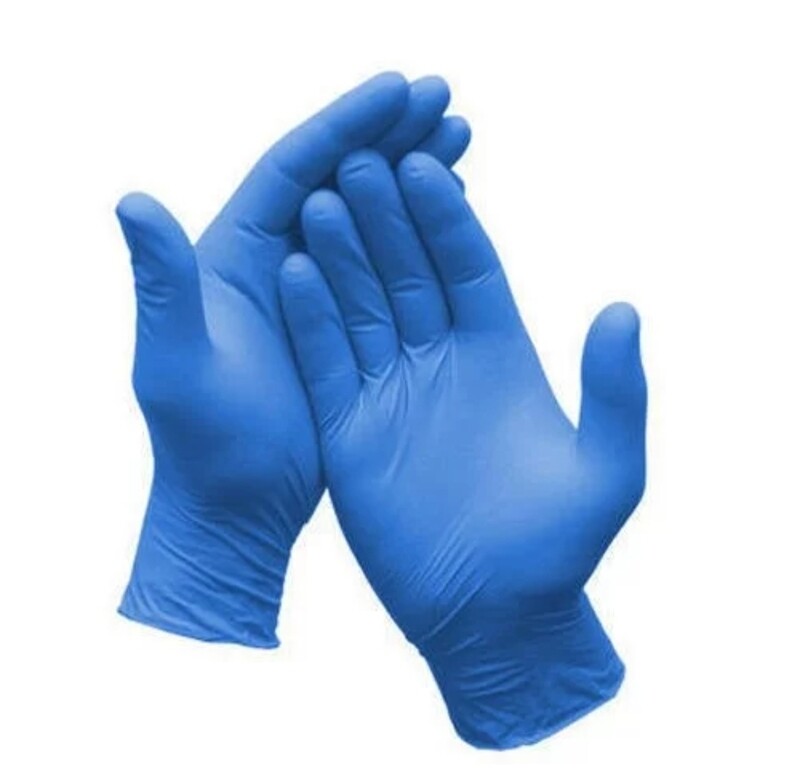 Blue Nitrile Gloves (L) (x10)