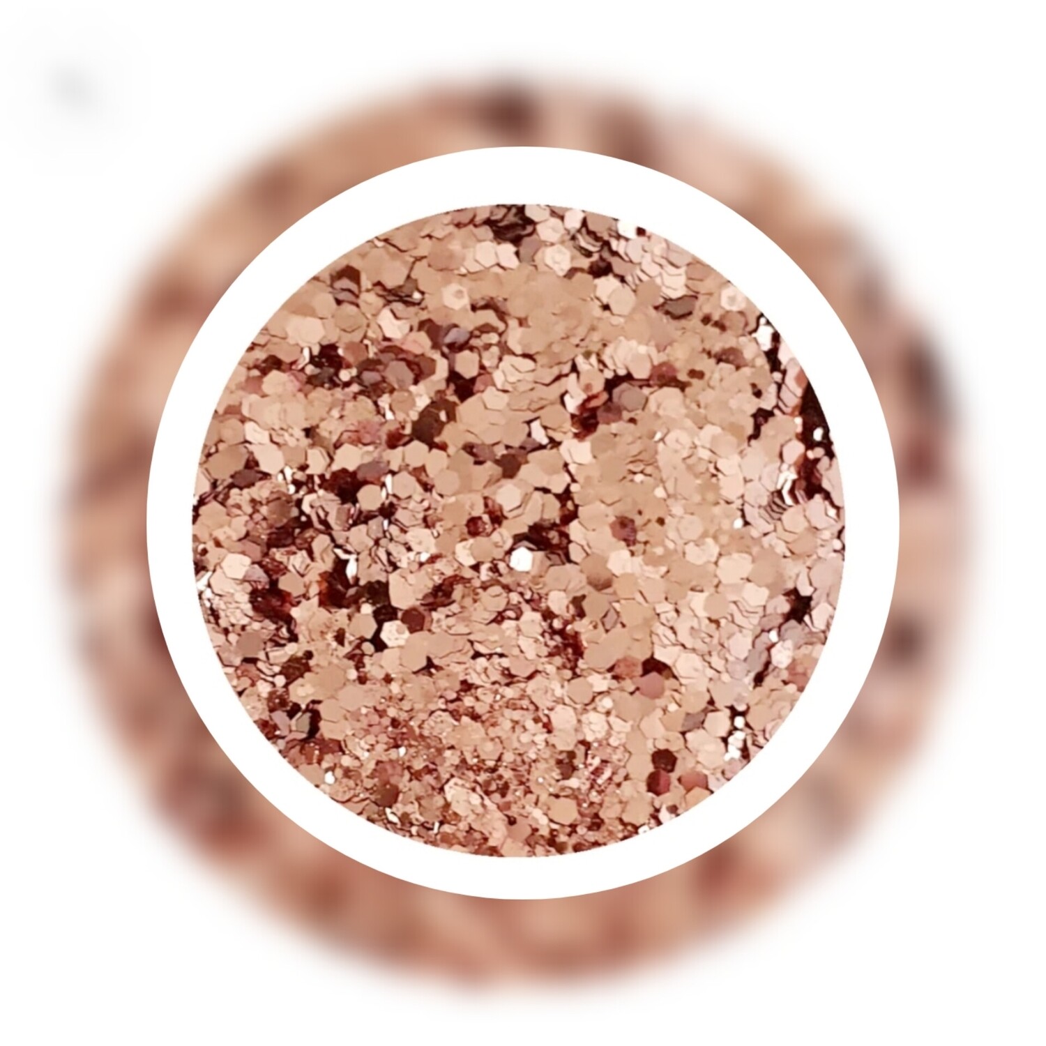 Rose Gold Hexagon Chunky Glitter (5g)