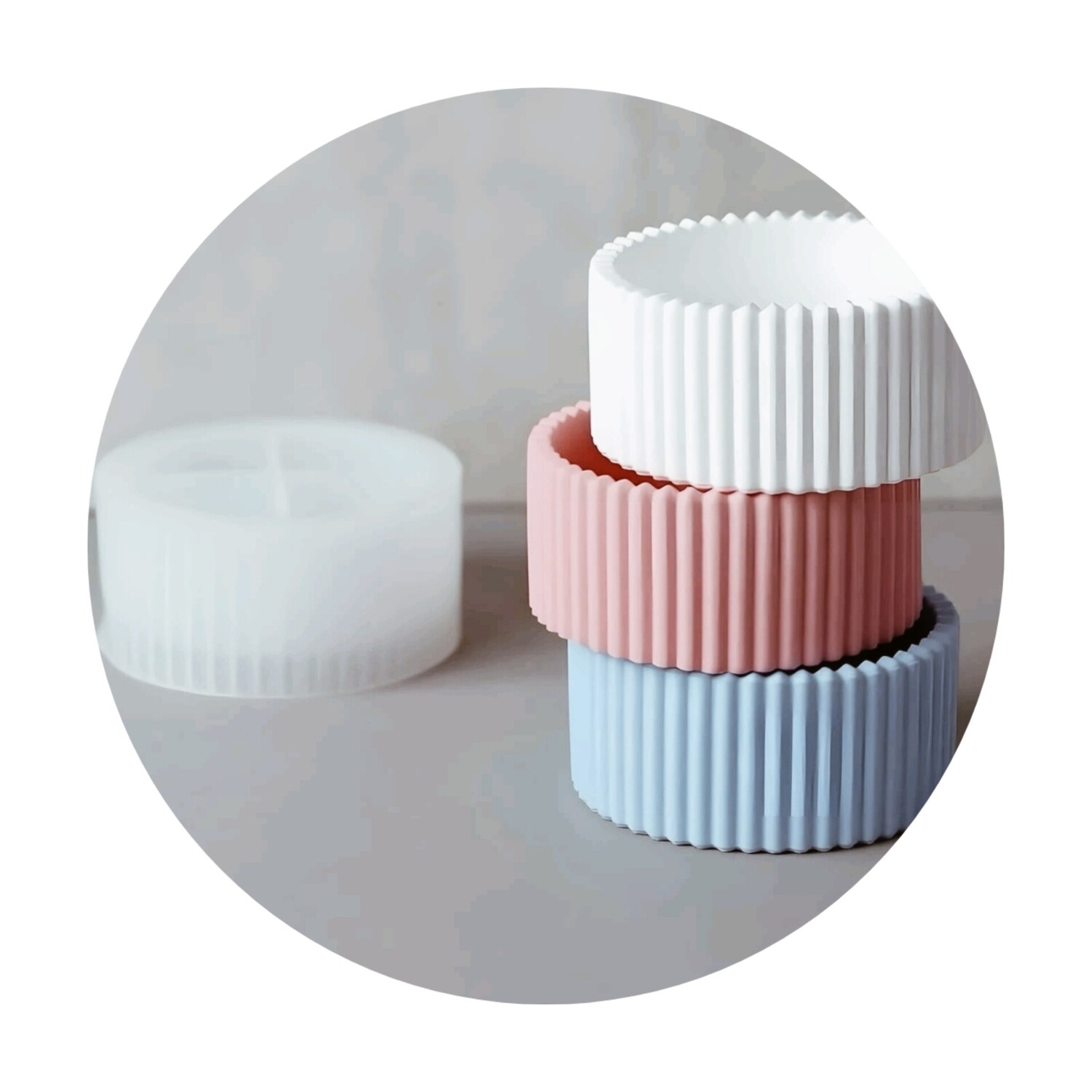Round Jar Silicone Mold