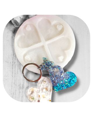Heart Keyring Silicone mold