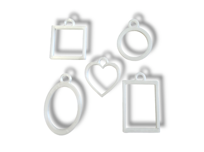 Mixed Shape 3d printed Bezels (5pcs)